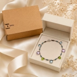 August Sunlit Dew Birthstone Bracelet – Peridot, Ametrine, Blue Topaz & S925 Sterling Silver (3) August Sunlit Dew Birthstone Bracelet – Peridot, Ametrine, Blue Topaz & S925 Sterling Silver (3)