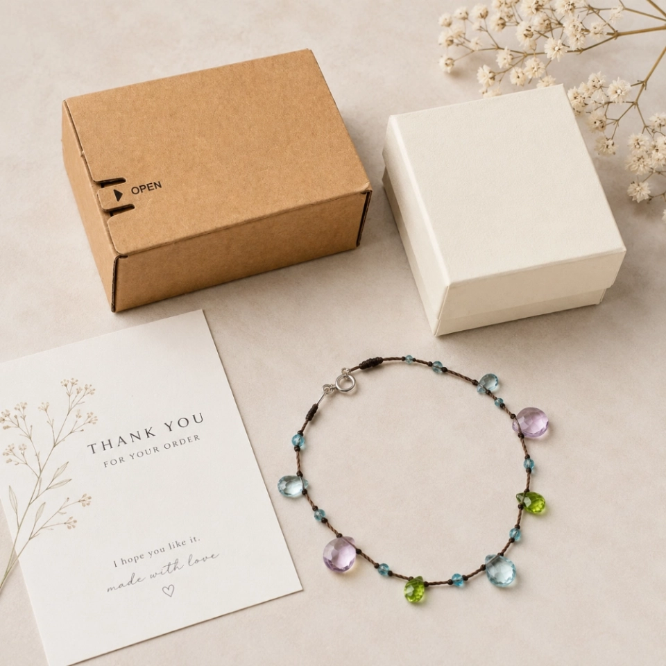 August Sunlit Dew Birthstone Bracelet – Peridot, Ametrine, Blue Topaz & S925 Sterling Silver (6) August Sunlit Dew Birthstone Bracelet – Peridot, Ametrine, Blue Topaz & S925 Sterling Silver (6)
