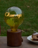 Custom Name Night Light Globe G125 Vintage Edison LED Filament Lamp Personalized Soft Light Bulbs - 5W E27 Dimmable