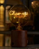 Custom Name Night Light Globe G125 Vintage Edison LED Filament Lamp Personalized Soft Light Bulbs - 5W E27 Dimmable (2)