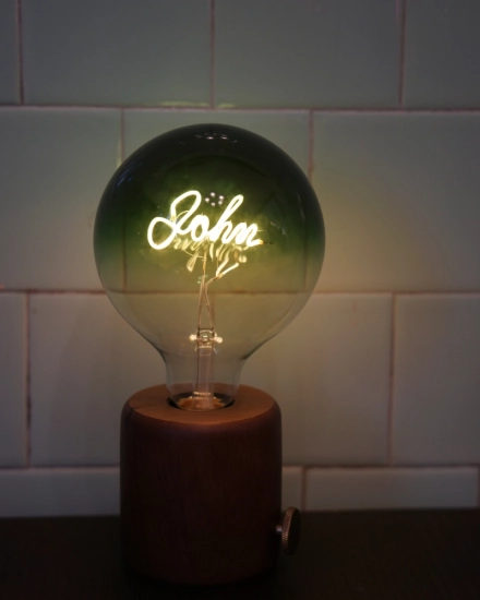 G125 LED Bulb - Customized Name Vintage Art Lamp for Birthday Gifts G125 LED Bulb - Customized Name Vintage Art Lamp for Birthday Gifts