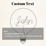 G125 LED Bulb - Customized Name Vintage Art Lamp for Birthday Gifts (3) G125 LED Bulb - Customized Name Vintage Art Lamp for Birthday Gifts (3)