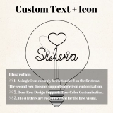 Customizable G125 Vintage Art Night Light - Orange Personalized Name Lamp for Lovers (3) Customizable G125 Vintage Art Night Light - Orange Personalized Name Lamp for Lovers (3)