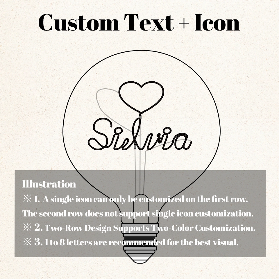 Customizable G125 Vintage Art Night Light - Orange Personalized Name Lamp for Lovers (3) Customizable G125 Vintage Art Night Light - Orange Personalized Name Lamp for Lovers (3)