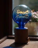 Personalized Text Bulb with Base – Custom Decorative Name Night Light, Perfect Housewarming Gift