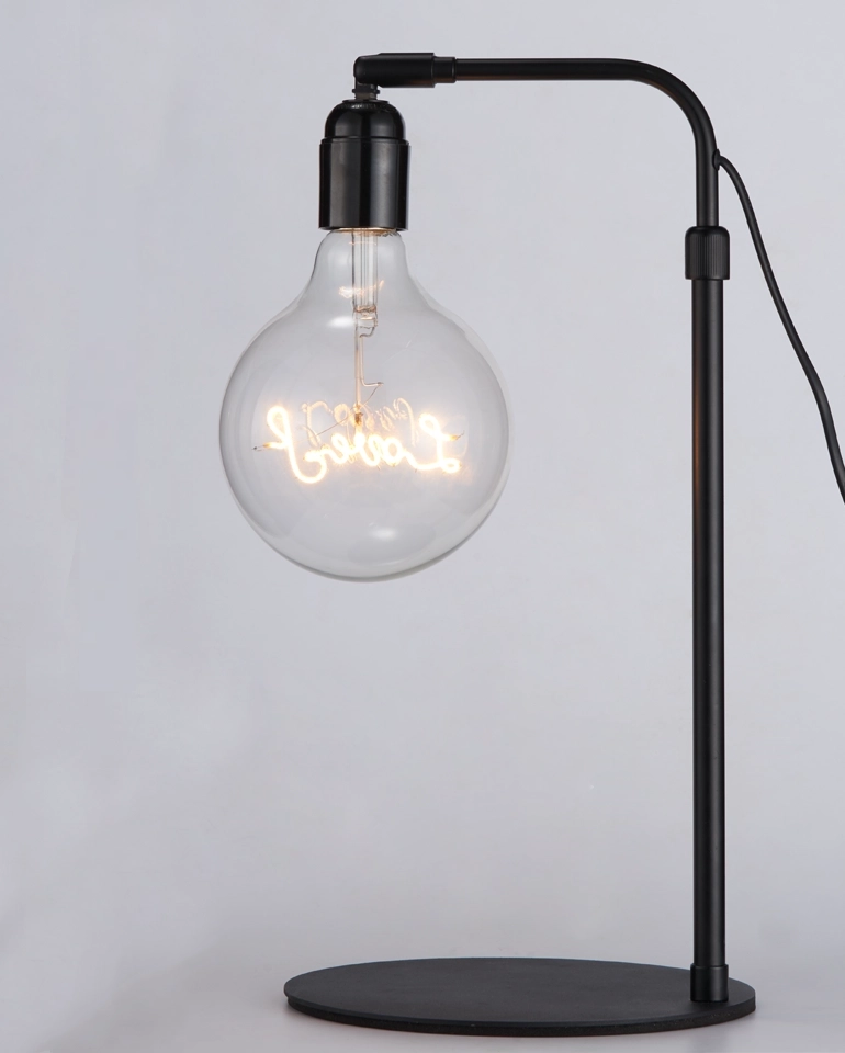 Custom Text Vintage Edison LED Filament G125 Pendant Bulb for Indoor Decorations
