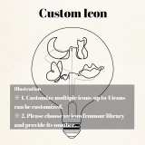 E27 Vintage Edison Bulb Lighting – Custom Text LED Filament Bulb, Personalized Light for Living Room Decor (3)