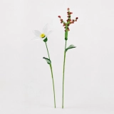 December Birth Flower Handmade Glass White Narcissus & Holly Set – 2-Stem Birthday Gift (3) December Birth Flower Handmade Glass White Narcissus & Holly Set – 2-Stem Birthday Gift (3)