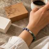 December Solstice Tide Birth Month Bracelet – Sodalite, Malachite, Freshwater Pearl & S925 Silver (8) December Solstice Tide Birth Month Bracelet – Sodalite, Malachite, Freshwater Pearl & S925 Silver (8)