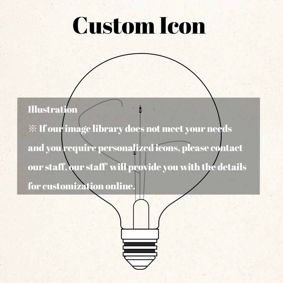 Custom Icon Vintage Edison Led Filament Modeling Lamp Personalized Soft Light Bulbs Memorial Night Lamp (2)