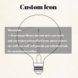 Personalized Icon Bulb With Base Modeling Lamp Bulbs Home Decor Light - 5W E27 Dimmable (3)