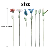 Glass Birth Flower Bouquet with Stem – Handmade Decorative Floral Keepsake, Ideal for Mother’s Day or Friend’s Birthday (4)