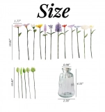 Glass Snow Lotus Sculpture – January Birth Flower “Eyelashes of the Snow Goddess,” Elegant Winter Gift (3)