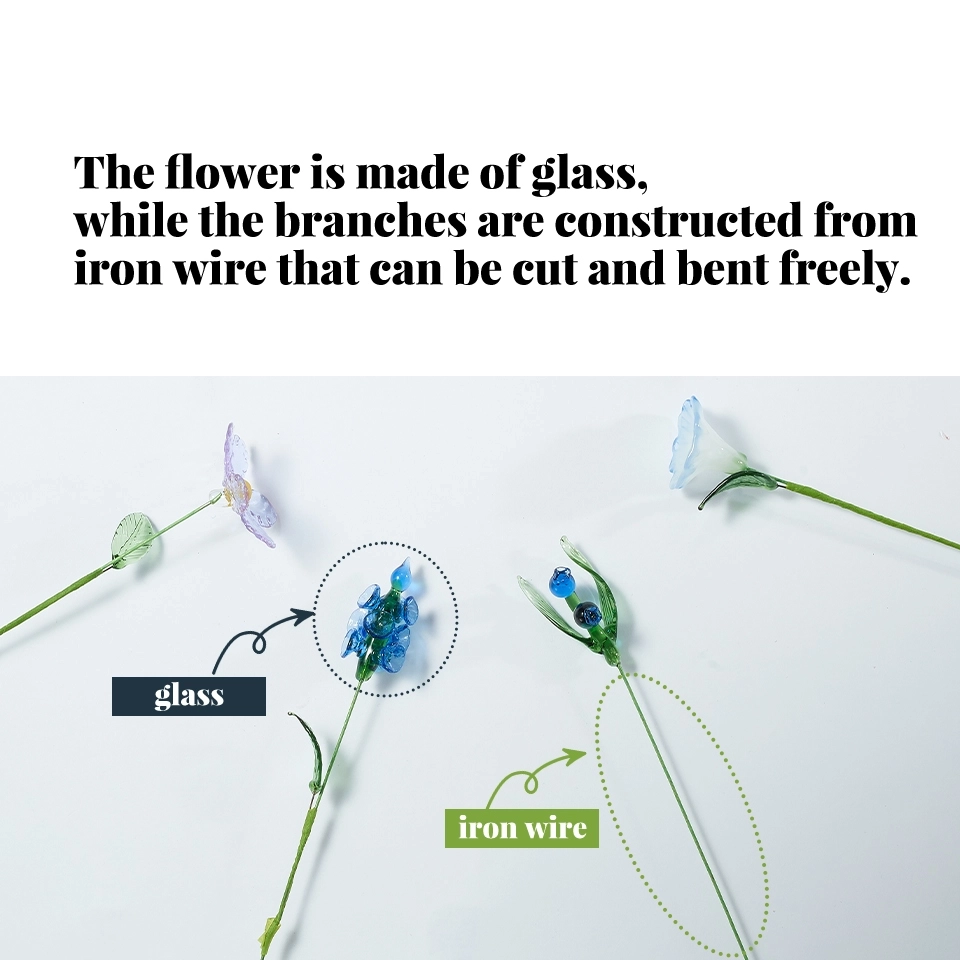 Glass Snow Lotus Sculpture – January Birth Flower “Eyelashes of the Snow Goddess,” Elegant Winter Gift (4)
