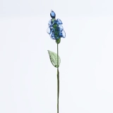 Handmade Glass Blue Delphinium Flower, Single Stem Keepsake Gift – 10.24 in (2) Handmade Glass Blue Delphinium Flower, Single Stem Keepsake Gift – 10.24 in (2)