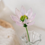 Handmade Glass Blue Delphinium Flower, Single Stem Keepsake Gift – 10.24 in (2) Handmade Glass Blue Delphinium Flower, Single Stem Keepsake Gift – 10.24 in (2)