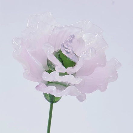 Handmade Glass Carnation Flower, January Birth Flower Gift – 10.24 in