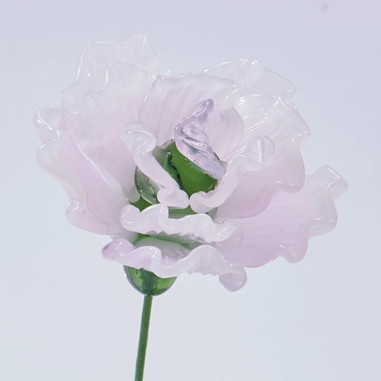 Handmade Glass Carnation Flower, January Birth Flower Gift – 10.24 in