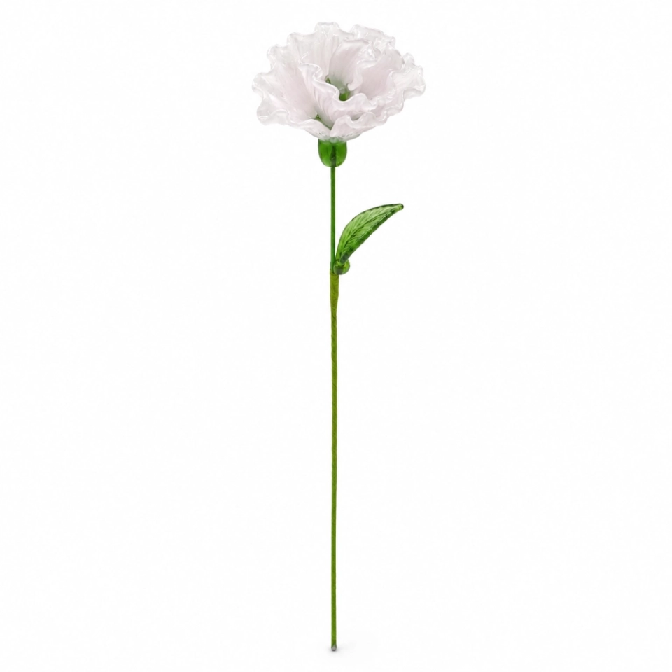 Handmade Glass Carnation Flower, January Birth Flower Gift – 10.24 in (2) Handmade Glass Carnation Flower, January Birth Flower Gift – 10.24 in (2)