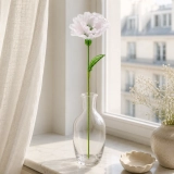 Handmade Glass Carnation Flower, January Birth Flower Gift – 10.24 in (4) Handmade Glass Carnation Flower, January Birth Flower Gift – 10.24 in (4)