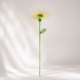 Handmade Glass Chrysanthemum Flower, Yellow Mum Single Stem Keepsake Gift (2)