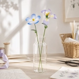 Handmade Glass February Birth Flower Set – Violet & Iris, 2 Stem Gift (2) Handmade Glass February Birth Flower Set – Violet & Iris, 2 Stem Gift (2)
