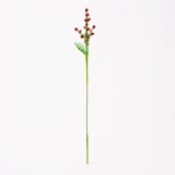 Handmade Glass Holly Berry Stem, Red Holly Branch Glass Flower Decor, Single 10.24 Inch Holiday Gift Stem (5) Handmade Glass Holly Berry Stem, Red Holly Branch Glass Flower Decor, Single 10.24 Inch Holiday Gift Stem (5)