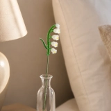 Handmade Glass White Lily of the Valley Flower, Single Stem Gift – 10.24 in (5)