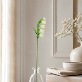 Handmade Glass White Lily of the Valley Flower, Single Stem Gift – 10.24 in (6) Handmade Glass White Lily of the Valley Flower, Single Stem Gift – 10.24 in (6)