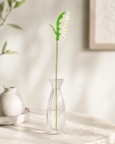 Handmade Glass White Lily of the Valley Flower, Single Stem Gift – 10.24 in (7) Handmade Glass White Lily of the Valley Flower, Single Stem Gift – 10.24 in (7)
