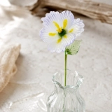 Handmade Glass Pale Lavender Japanese Iris Flower, Single Stem Gift – 10.24 in (2) Handmade Glass Pale Lavender Japanese Iris Flower, Single Stem Gift – 10.24 in (2)