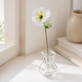 Handmade Glass Pale Lavender Japanese Iris Flower, Single Stem Gift – 10.24 in (5) Handmade Glass Pale Lavender Japanese Iris Flower, Single Stem Gift – 10.24 in (5)