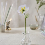 Handmade Glass Pale Lavender Japanese Iris Flower, Single Stem Gift – 10.24 in (6) Handmade Glass Pale Lavender Japanese Iris Flower, Single Stem Gift – 10.24 in (6)