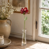 Handmade Glass Red Poppy Flower, Single Stem Everlasting Gift – 10.24 in (7) Handmade Glass Red Poppy Flower, Single Stem Everlasting Gift – 10.24 in (7)