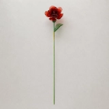 Handmade Glass Red Rose Flower, Single Stem Keepsake Gift – 10.24 in (6) Handmade Glass Red Rose Flower, Single Stem Keepsake Gift – 10.24 in (6)