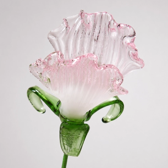 Handmade Glass Sweet Pea Flower, Single Stem Floral Decor Gift