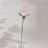 Handmade Glass Sweet Pea Flower, Single Stem Floral Decor Gift (2) Handmade Glass Sweet Pea Flower, Single Stem Floral Decor Gift (2)