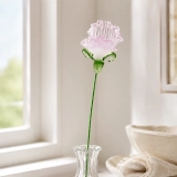 Handmade Glass Sweet Pea Flower, Single Stem Floral Decor Gift (3) Handmade Glass Sweet Pea Flower, Single Stem Floral Decor Gift (3)