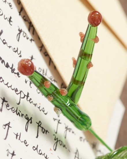 Handmade Glass Christmas Holly – December Birth Month Flower “Red Berries Carol,” Festive Holiday Decor & Gift