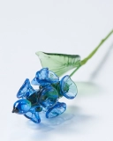 Handmade Glass Delphinium – July Birth Flower “Summer Love Song” Sculpture, Free Spirit Keepsake Gift (2)