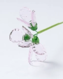 Handmade Glass Iris – February Birth Month Flower with Stem, Custom Floral Gift for Mom, Friends, or Teachers (2)