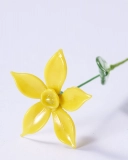 Handmade Glass Jonquil Flower – March Birth Flower Sculpture, Personalized Gift for Her, Special Keepsake for Birthday or Home Decor (2)