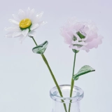 January Birth Flower Handmade Glass Flower Set – Carnation & Snowdrop Gift, 2 Stems January Birth Flower Handmade Glass Flower Set – Carnation & Snowdrop Gift, 2 Stems
