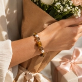Janus Anchor January Birth Month Bracelet - Tiger's Eye, Smoky Quartz & Freshwater Pearl Gift for Women (5) Janus Anchor January Birth Month Bracelet - Tiger's Eye, Smoky Quartz & Freshwater Pearl Gift for Women (5)