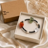 July Solstice Ember Birth Month Bracelet – Red Agate, Black Tourmaline, Prehnite, Clear Quartz & Pearl (5)
