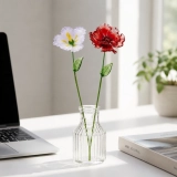 August Birth Flower Handmade Glass Gladiolus & Poppy Set – 2-Stem Birthday Gift (4) August Birth Flower Handmade Glass Gladiolus & Poppy Set – 2-Stem Birthday Gift (4)