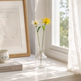 March Birth Flower Glass Gift Set – Handmade Narcissus & Yellow Jonquil Daffodil Flowers (4) March Birth Flower Glass Gift Set – Handmade Narcissus & Yellow Jonquil Daffodil Flowers (4)