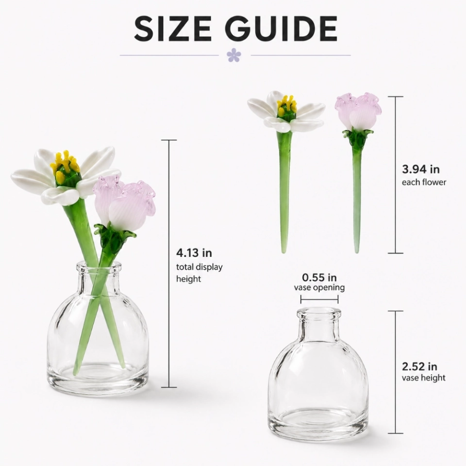 Mini Daisy & Sweet Pea Glass Vase Arrangement for April Birthdays – 3-Piece Set (8) Mini Daisy & Sweet Pea Glass Vase Arrangement for April Birthdays – 3-Piece Set (8)