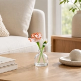 Mini January Birth Flower Vase Set – Handmade Glass Carnation & Snowdrop (2) Mini January Birth Flower Vase Set – Handmade Glass Carnation & Snowdrop (2)