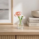Mini January Birth Flower Vase Set – Handmade Glass Carnation & Snowdrop (4)